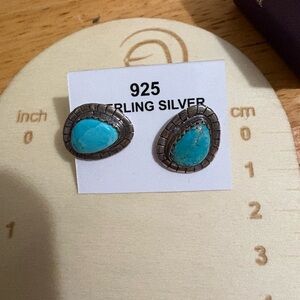 Turquoise‎ Sterling Silver Earrings